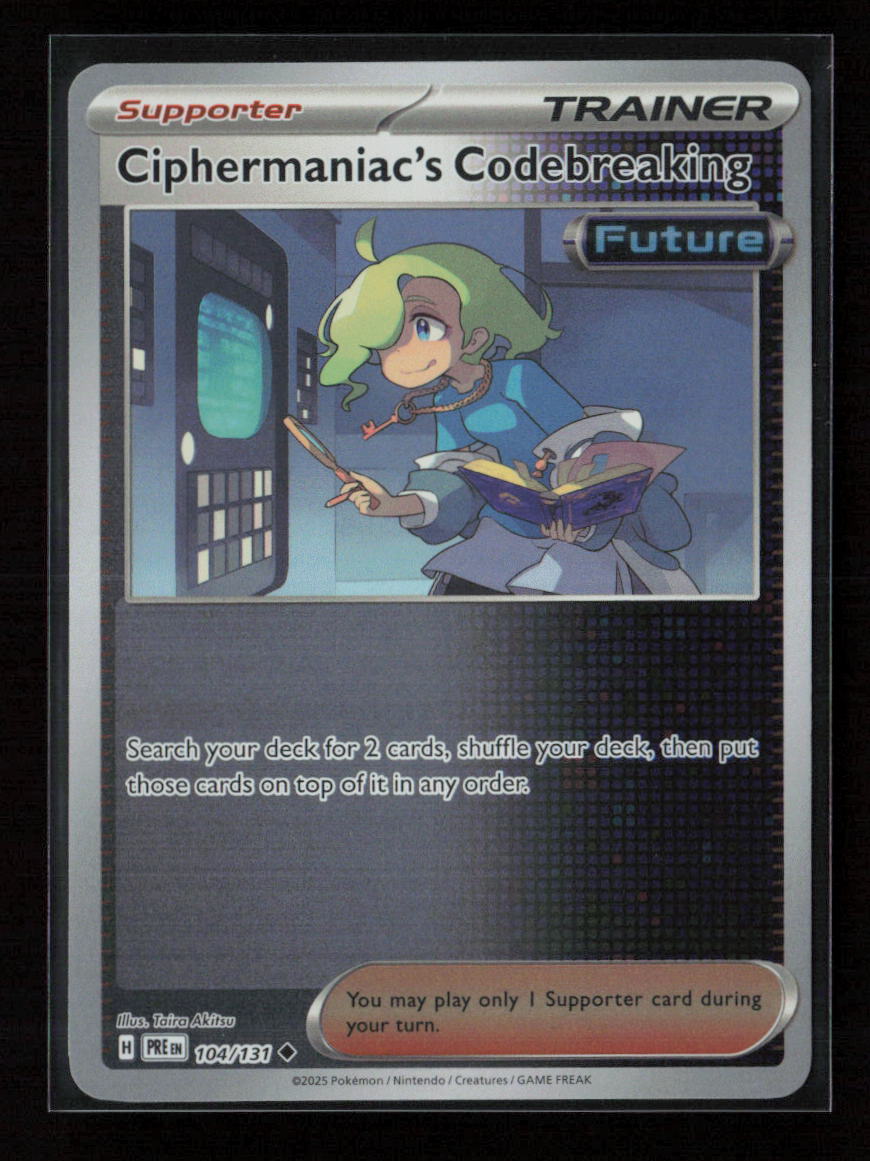 Ciphermaniac's Codebreaking Uncommon SV: Prismatic Evolutions 104/131 NM