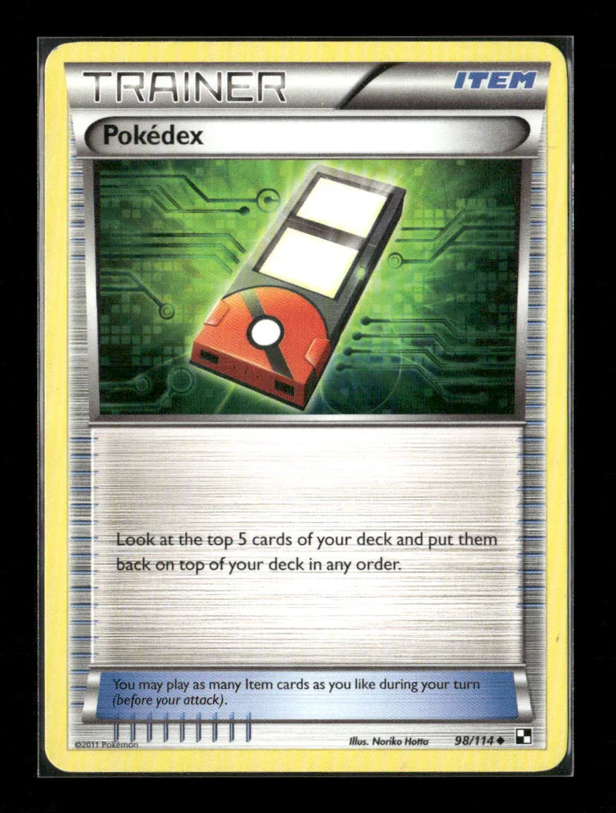 Pokedex Uncommon Black and White 98/114 LP - Kang's Collectibles