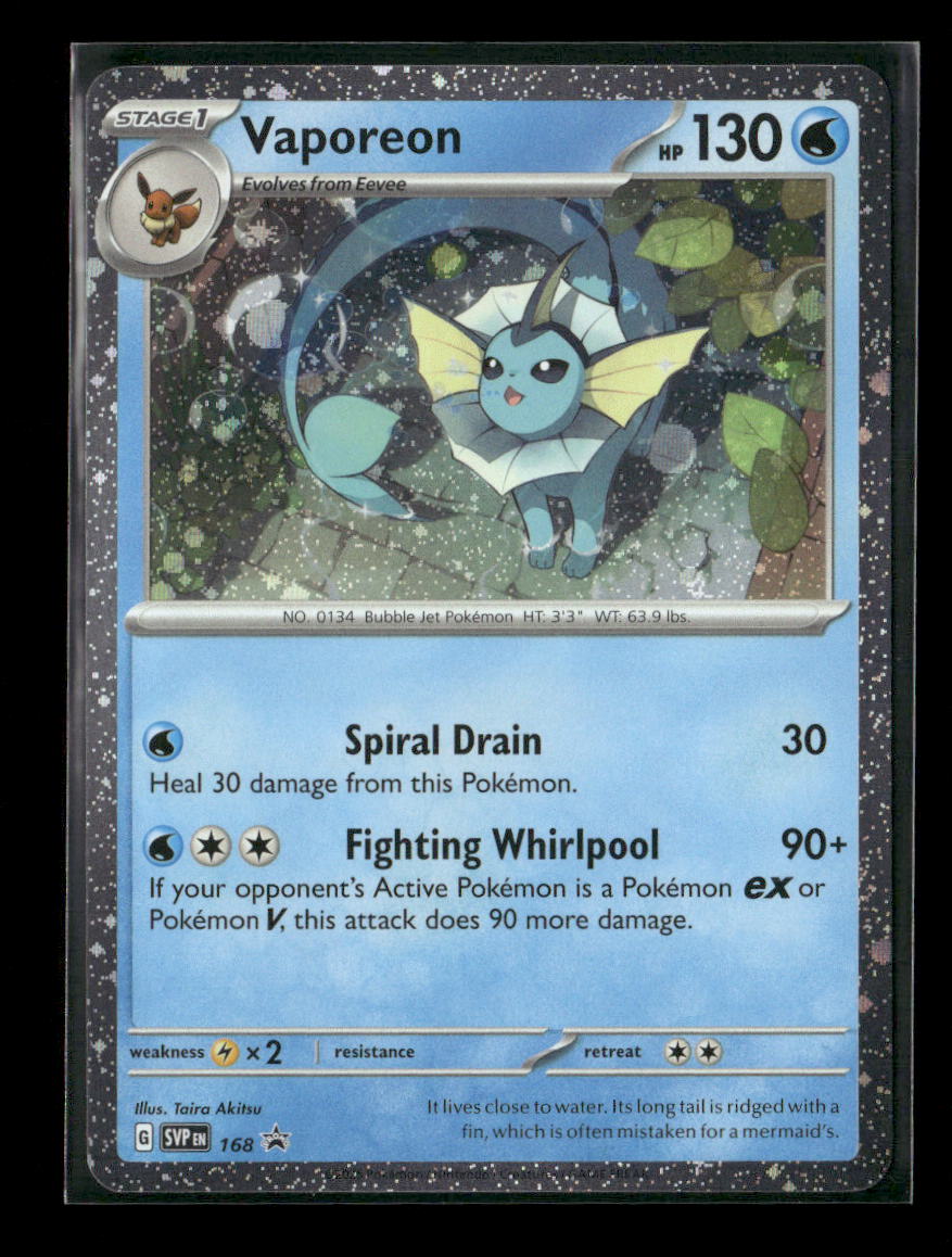 Vaporeon - (Cosmos Holo) Promo SV: Scarlet & Violet Promo Cards 168 NM