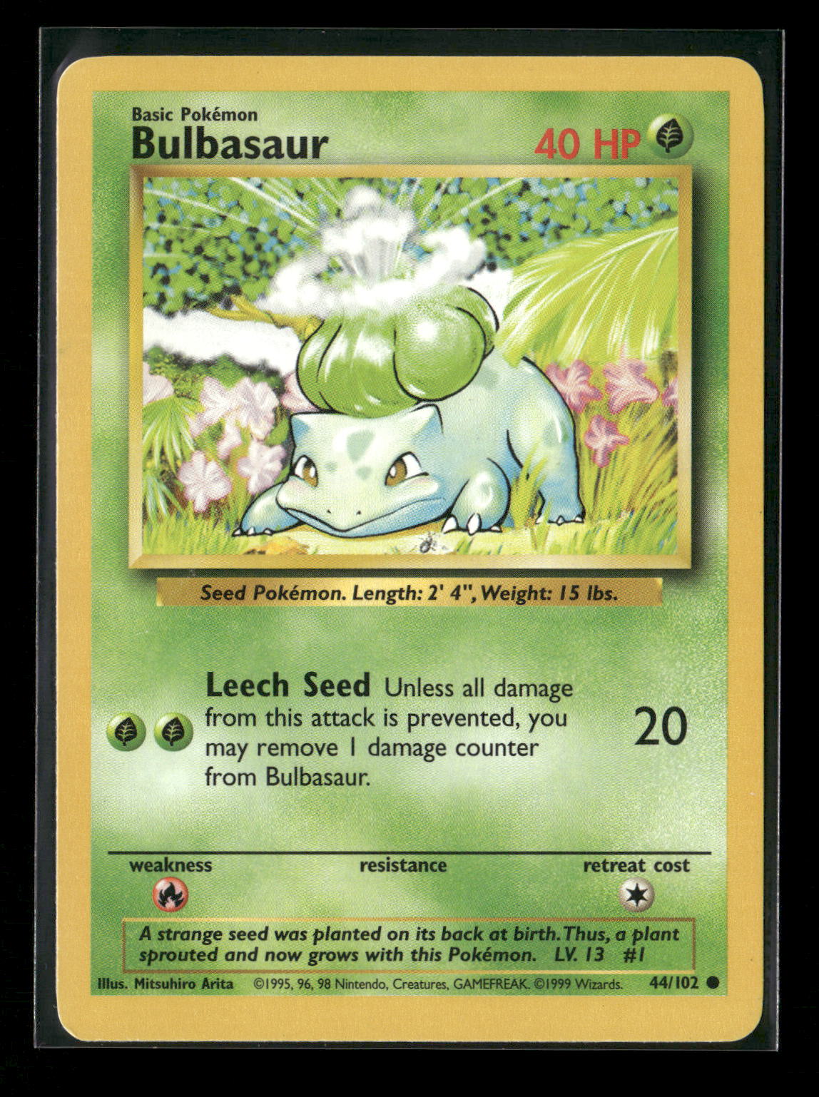 Bulbasaur Common Base Set 044/102 NM