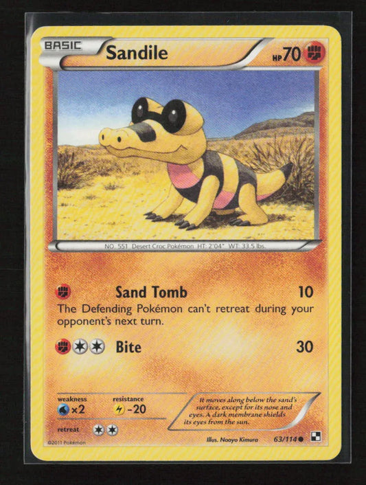 Sandile Common Black and White 63/114 MP - Kang's Collectibles