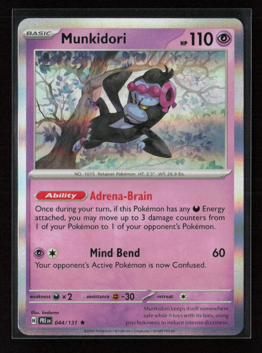 Munkidori Rare SV: Prismatic Evolutions 044/131 NM - Kang's Collectibles