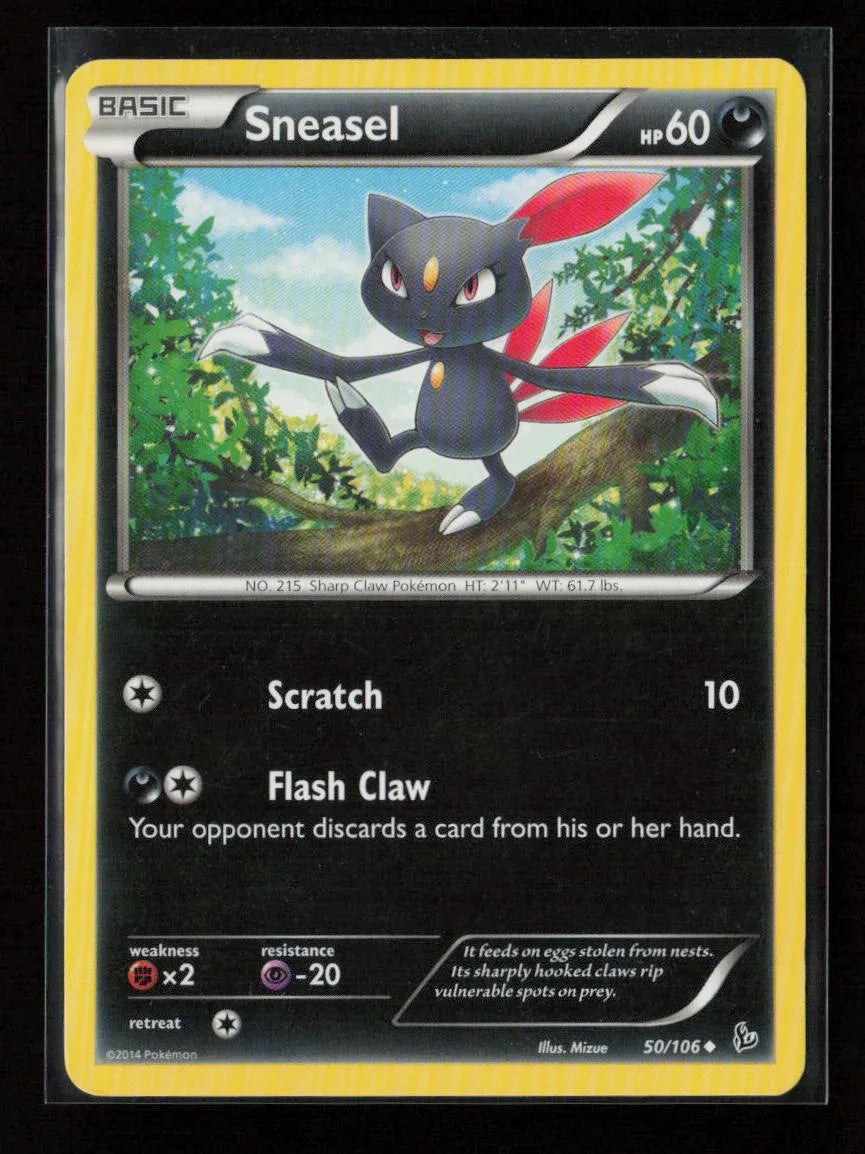Sneasel (50) Uncommon XY - Flashfire 50/106 MP - Kang's Collectibles