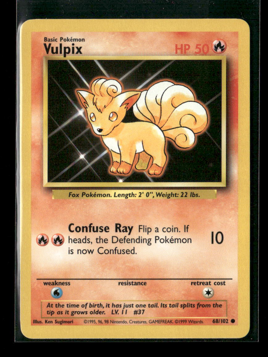 Vulpix Common Base Set 068/102 LP