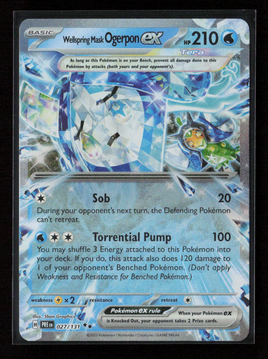 Wellspring Mask Ogerpon ex - Double Rare SV: Prismatic Evolutions 027/131 NM