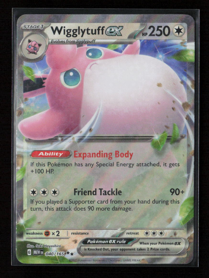 Wigglytuff ex - Double Rare SV: Scarlet & Violet 151 040/165 NM