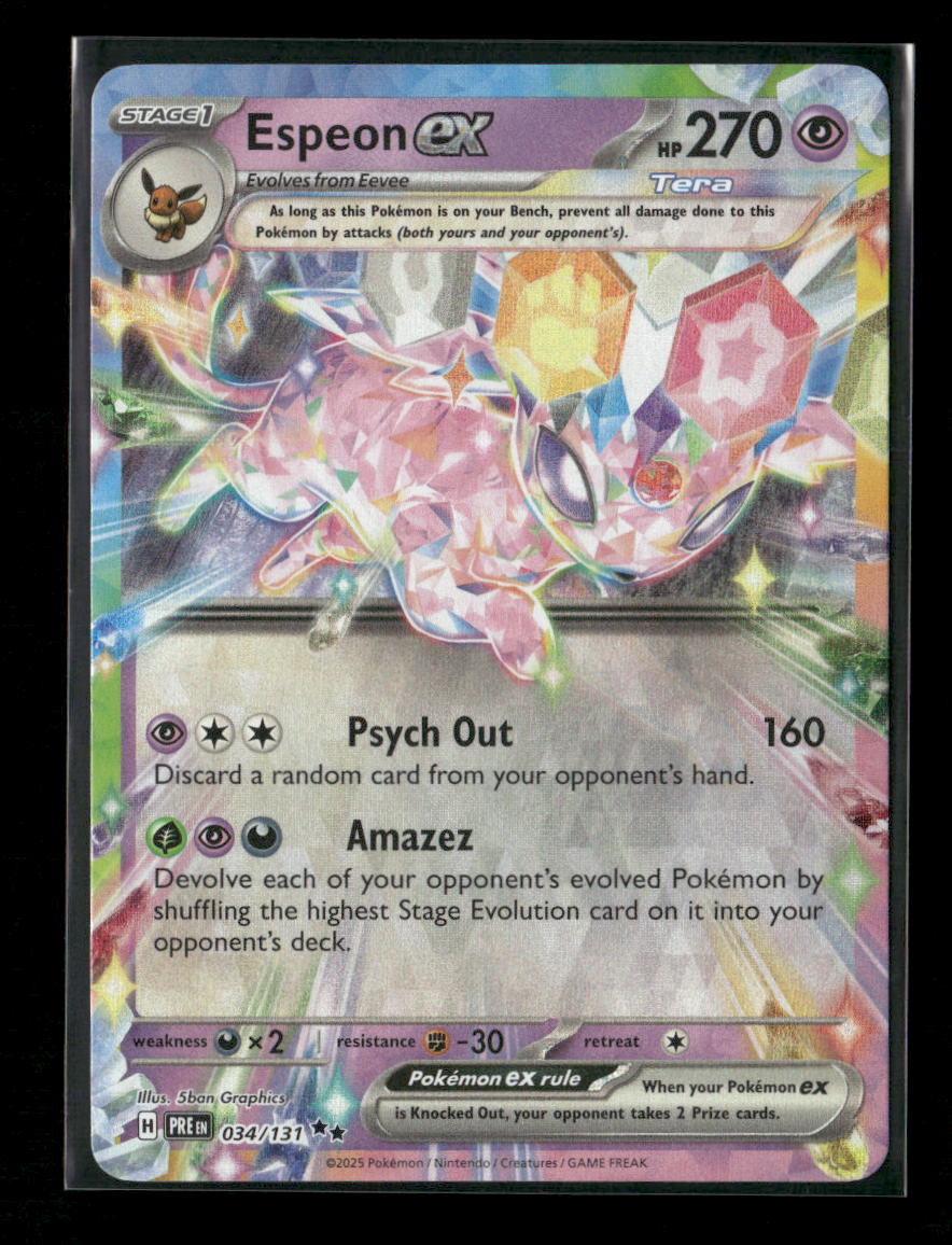 Espeon ex - Double Rare SV: Prismatic Evolutions 034/131 NM