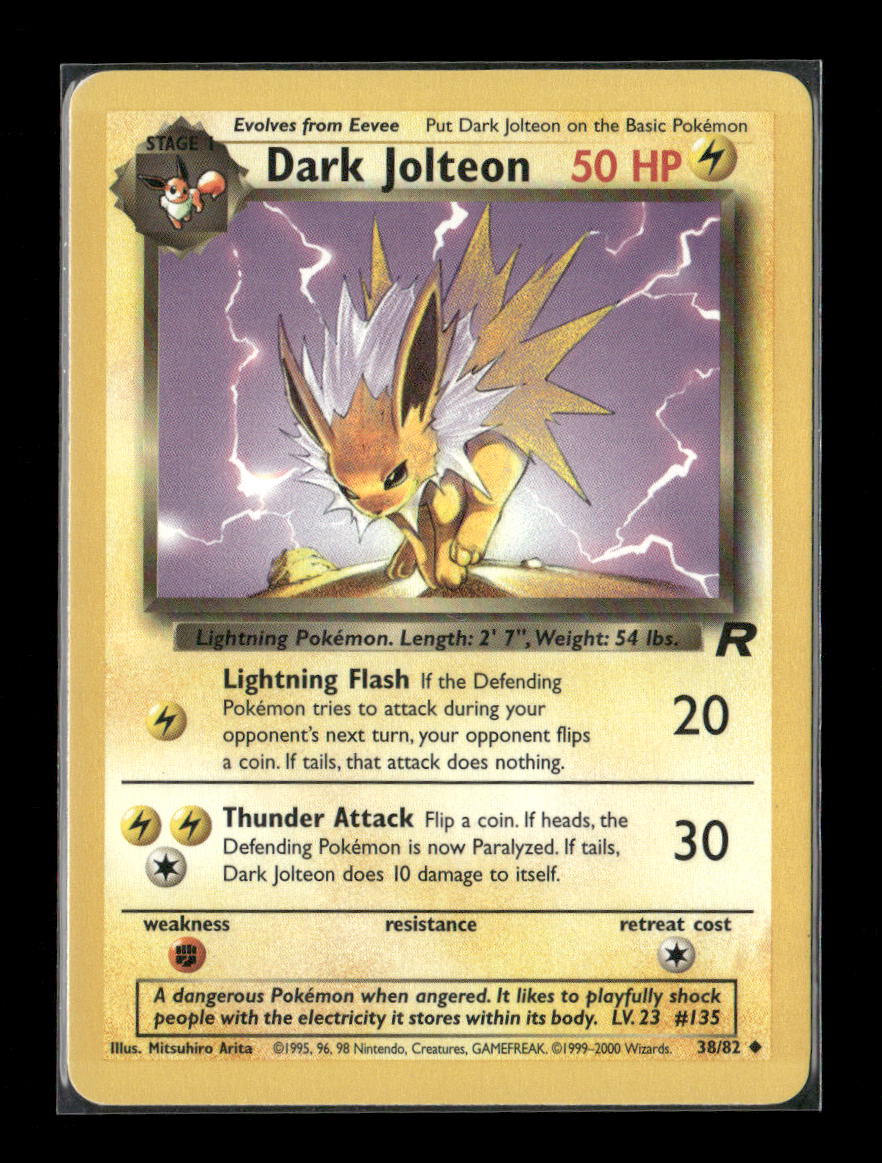 Dark Jolteon Uncommon Team Rocket 38/82 LP