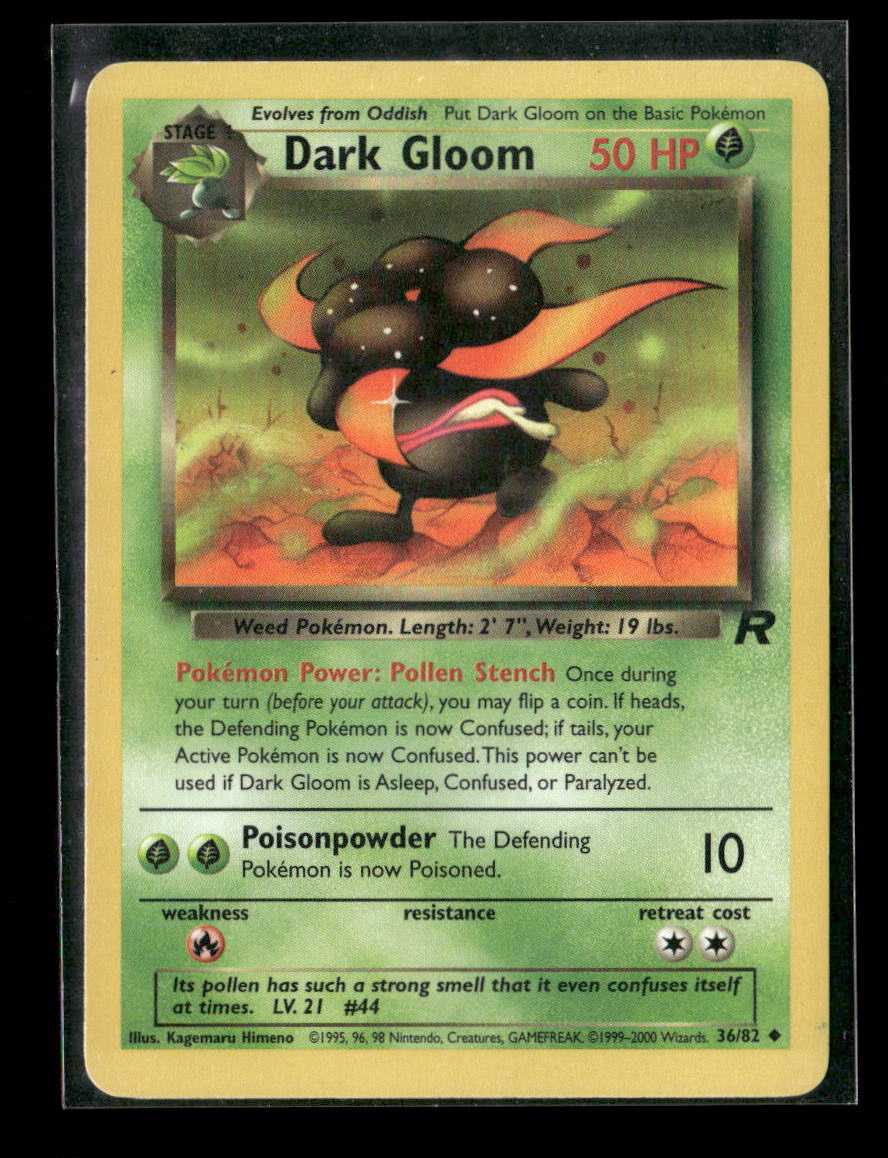Dark Gloom Uncommon Team Rocket 36/82 LP