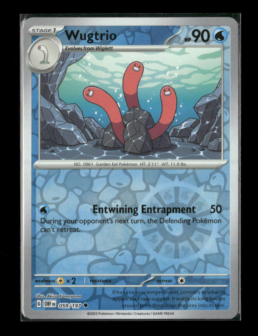 Wugtrio Uncommon SV03: Obsidian Flames 059/197 LP