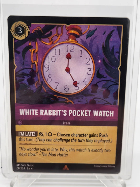 Disney Lorcana -White Rabbit's Pocket Watch 68/204 - Kang's Collectibles
