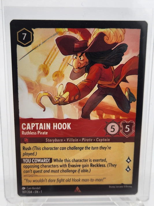 Disney Lorcana -Captain Hook 107/204 - Kang's Collectibles