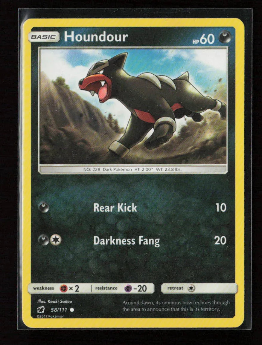 Houndour Common SM - Crimson Invasion 58/111 MP - Kang's Collectibles