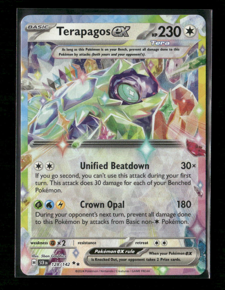 Terapagos ex - Double Rare SV07: Stellar Crown 128/142 NM
