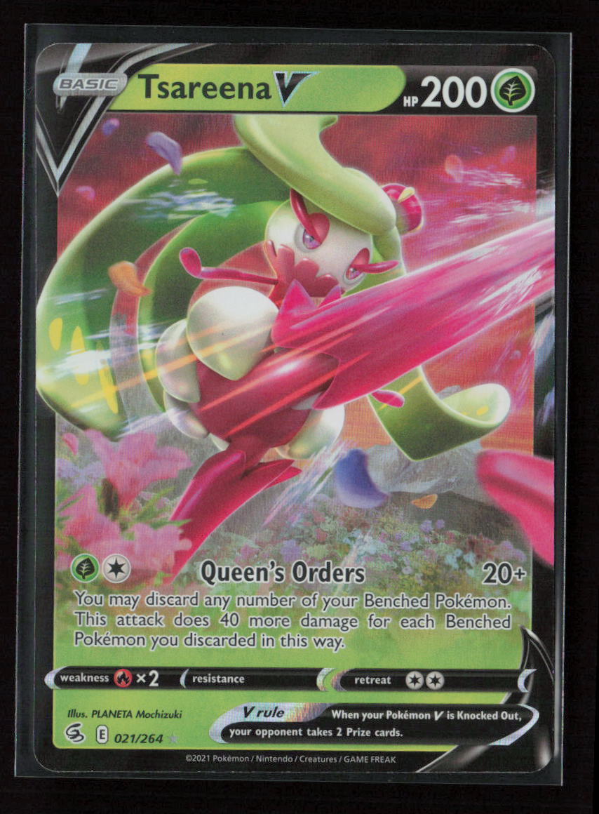 Tsareena V Ultra Rare SWSH08: Fusion Strike 021/264 NM