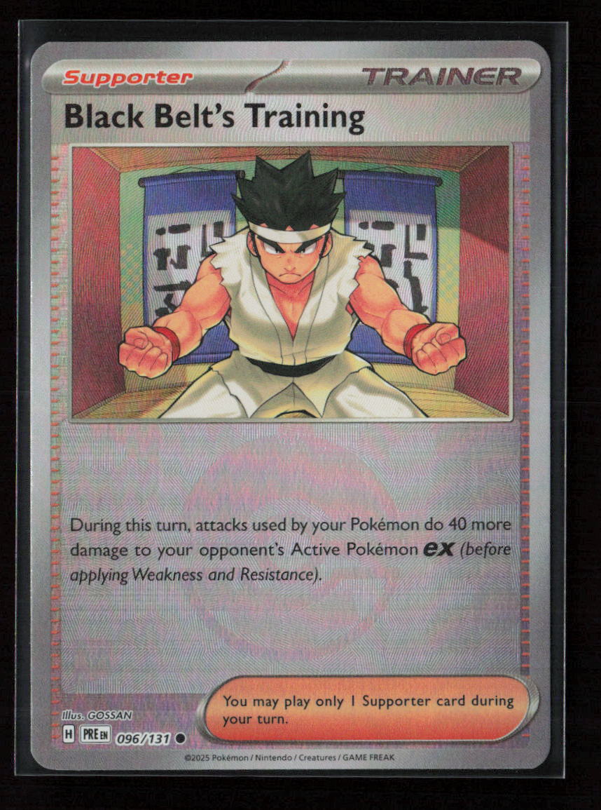 Black Belt's Training - (Poke Ball Pattern) Common SV: Prismatic Evolutions 096/131 NM