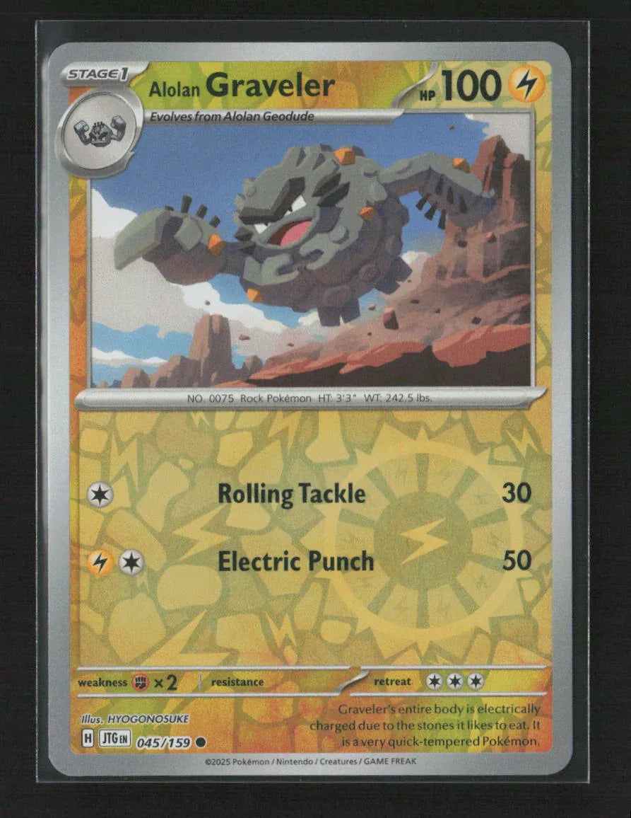 Alolan Graveler Common SV09: Journey Together 045/159 NM - Kang's Collectibles