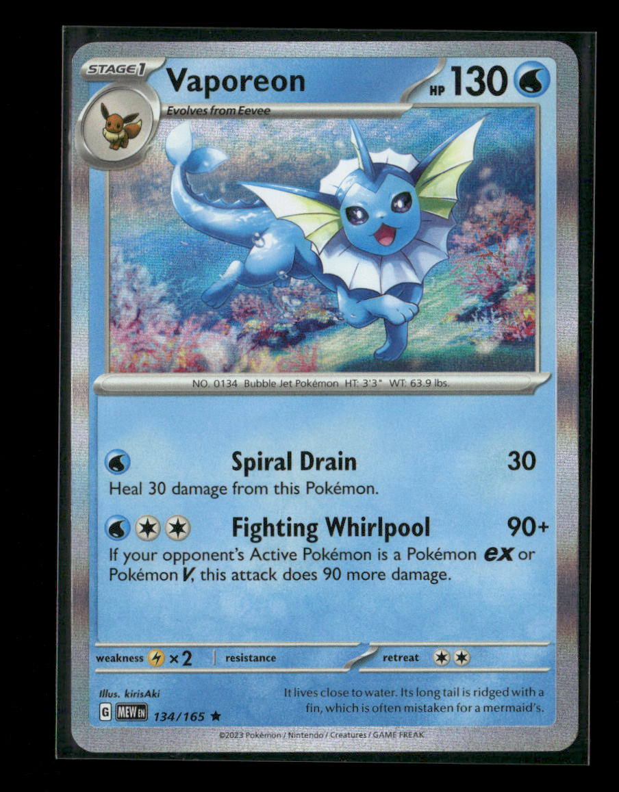 Vaporeon Rare SV: Prismatic Evolutions 022/131 NM