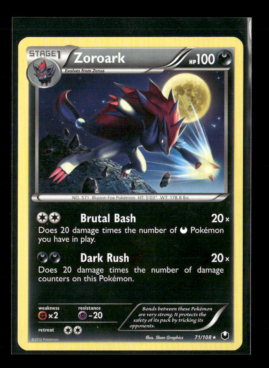 Zoroark Rare Dark Explorers 71/108 LP