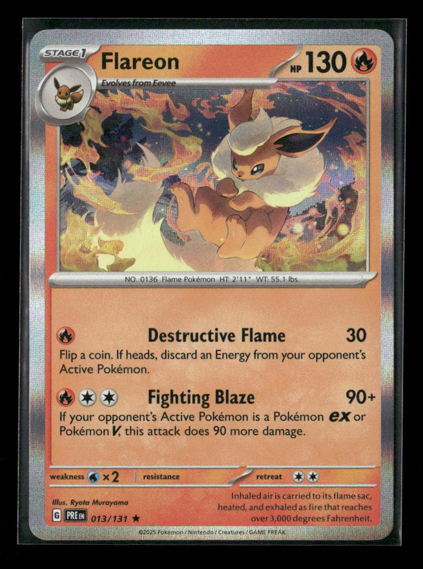 Flareon Rare SV: Prismatic Evolutions 013/131 NM