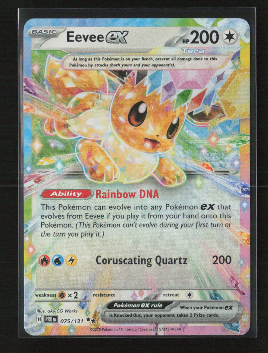 Eevee ex - Double Rare SV: Prismatic Evolutions 075/131 NM