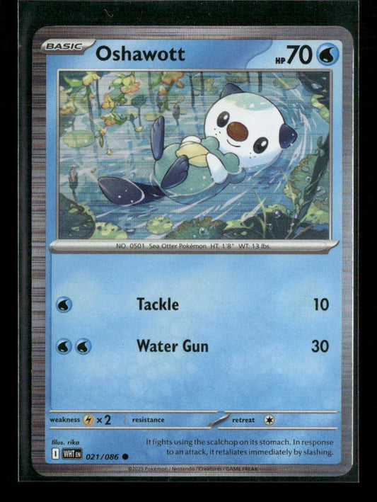 Oshawott Common SV: White Flare 021/086 NM - Kang's Collectibles