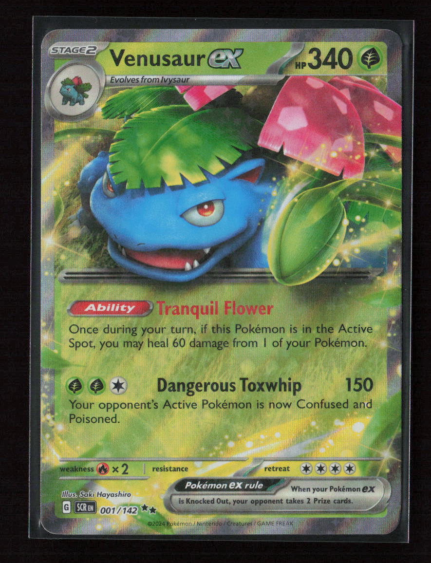 Venusaur ex Double Rare SV07: Stellar Crown 001/142 NM
