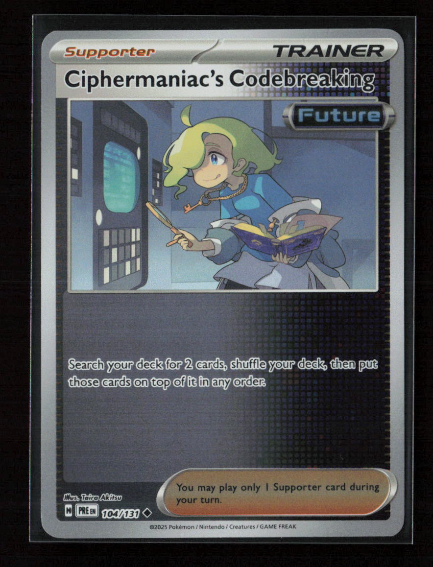 Ciphermaniac's Codebreaking Uncommon SV: Prismatic Evolutions 104/131 NM