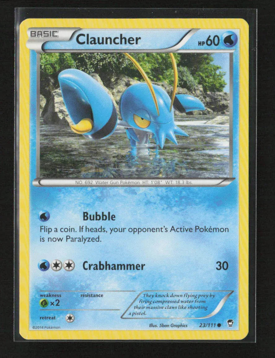 Clauncher Common XY - Furious Fists 23/111 MP - Kang's Collectibles