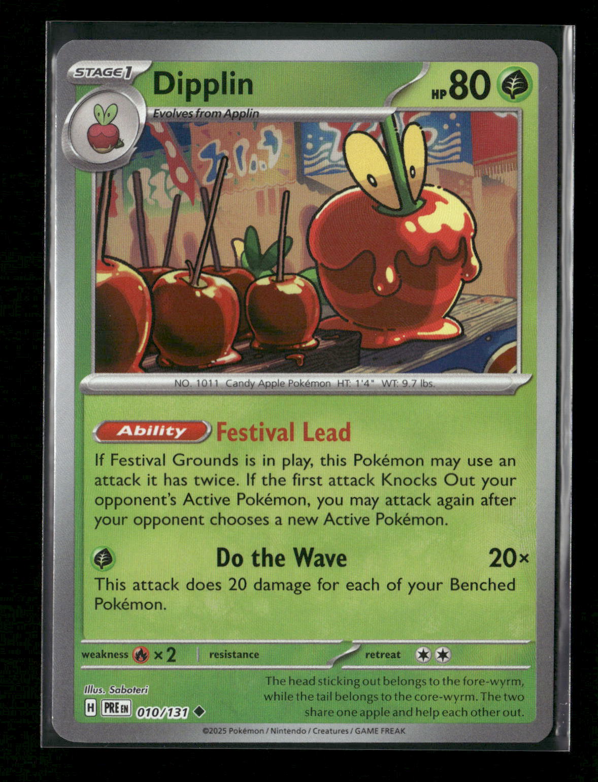 Dipplin (Master Ball Pattern) Uncommon SV: Prismatic Evolutions 010/131 NM