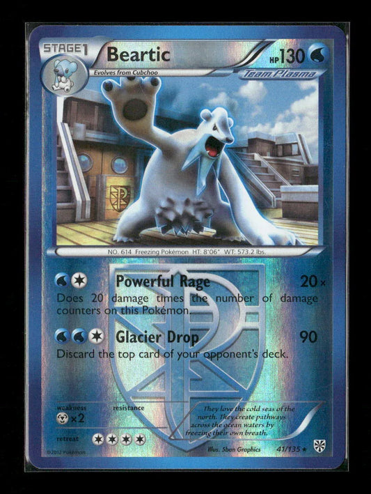Beartic (Team Plasma) Rare Plasma Storm 41/135 LP - Kang's Collectibles