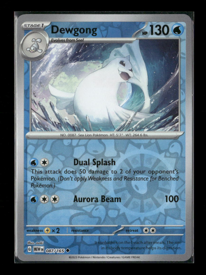 Dewgong Uncommon SV: Scarlet & Violet 151 087/165 LP