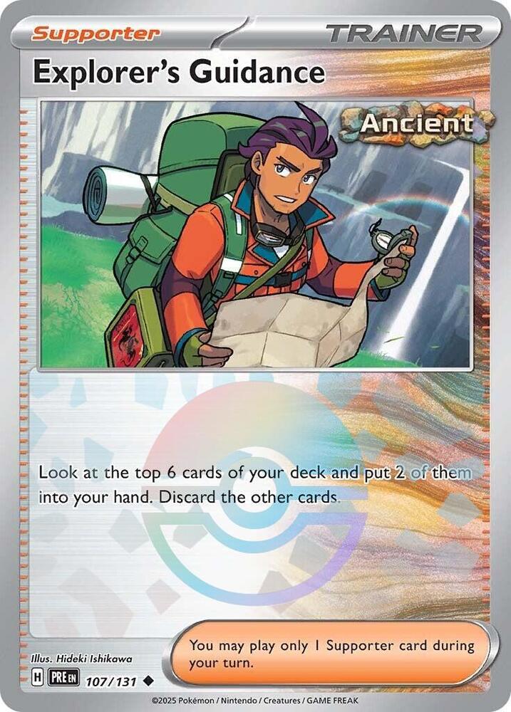 Explorer's Guidance (Poke Ball Pattern) Uncommon SV: Prismatic Evolutions 107/131 NM