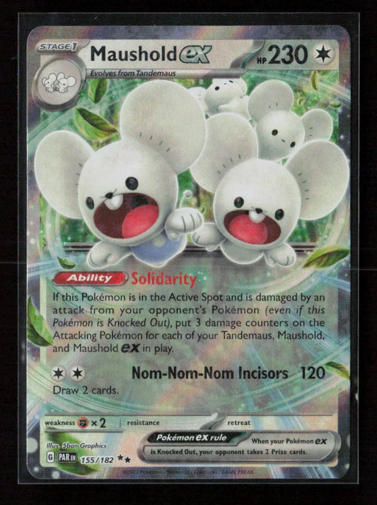 Maushold ex Double Rare SV04: Paradox Rift 155/182 NM - Kang's Collectibles
