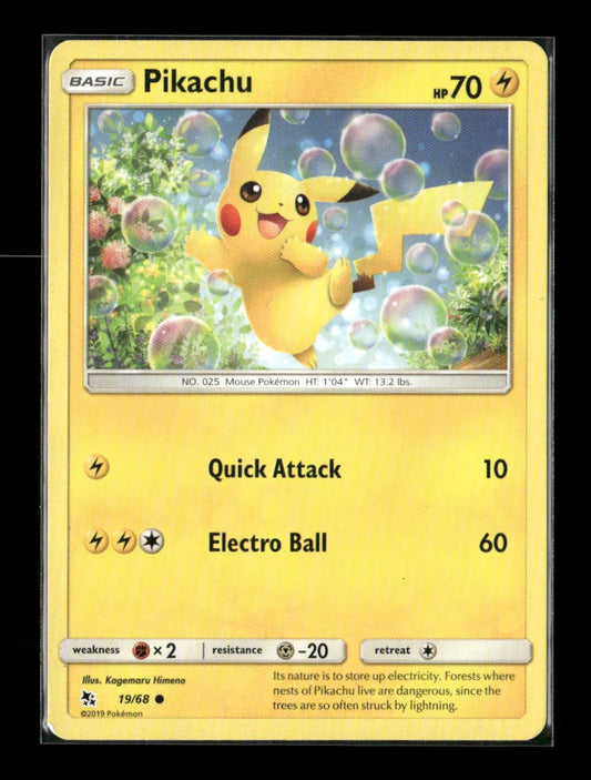 Pikachu Common Hidden Fates 19/68 LP - Kang's Collectibles