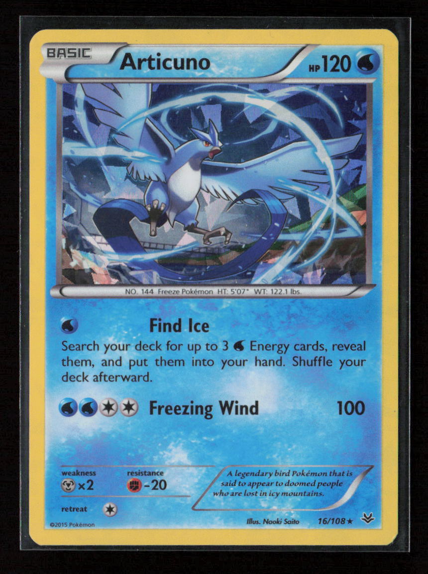 Articuno - 16/108 (XY Roaring Skies) Holo Rare Deck Exclusives 016/108 NM