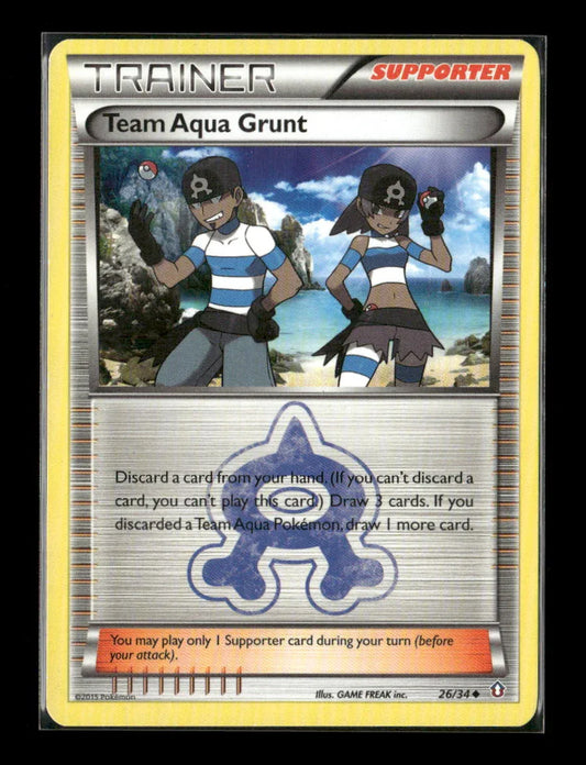 Team Aqua Grunt Uncommon Double Crisis 26/34 LP - Kang's Collectibles