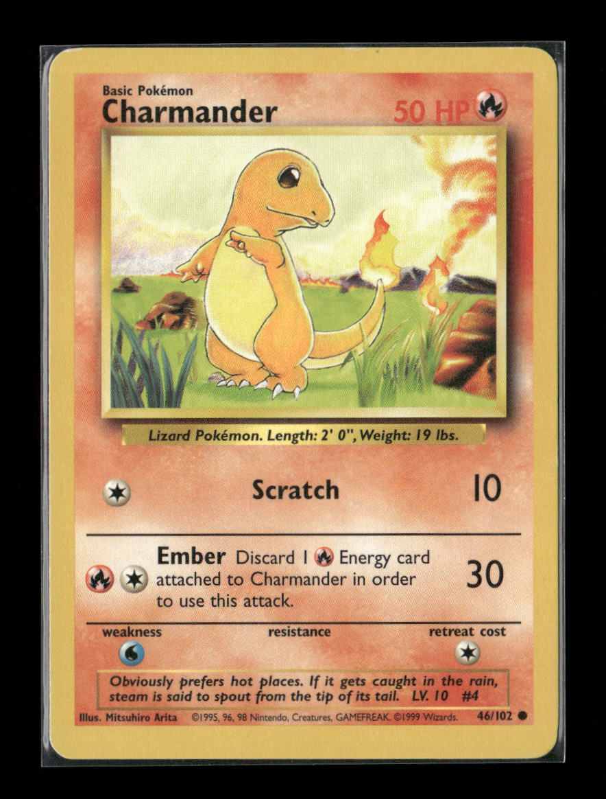 Charmander Common Base Set 046/102 LP
