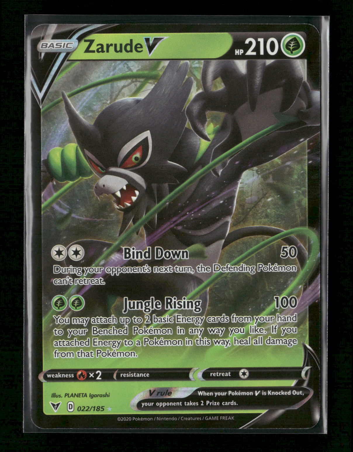 Zarude V Ultra Rare SWSH04: Vivid Voltage 022/185 NM