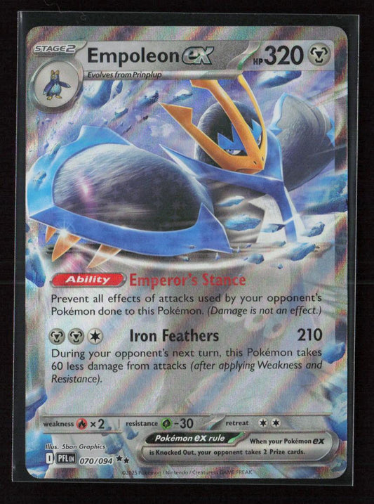 Empoleon ex - Double Rare ME02: Phantasmal Flames 070/094 NM - Kang's Collectibles
