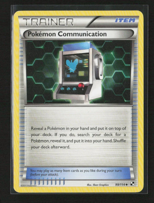 Pokemon Communication Uncommon Black and White 99/114 MP - Kang's Collectibles