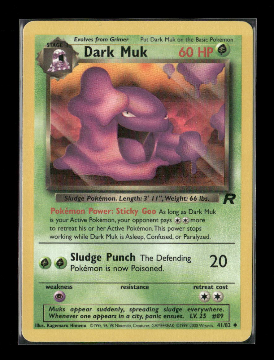 Dark Muk Uncommon Team Rocket 41/82 LP