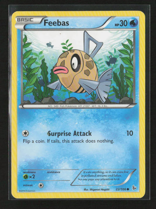 Feebas Common XY - Flashfire 22/106 MP - Kang's Collectibles