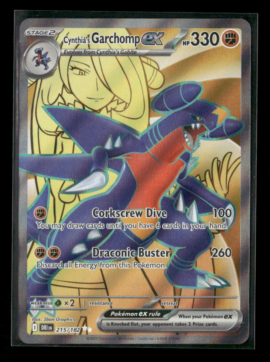 Cynthia's Garchomp ex - Ultra Rare SV10: Destined Rivals 215/182 NM