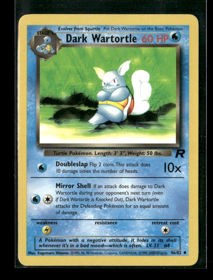 Dark Wartortle Uncommon Team Rocket 46/82 LP