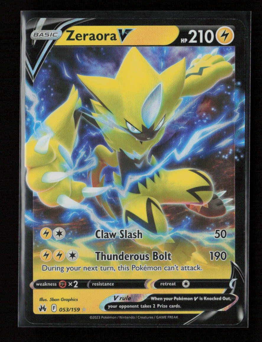 Zeraora V Ultra Rare Crown Zenith 053/159 NM