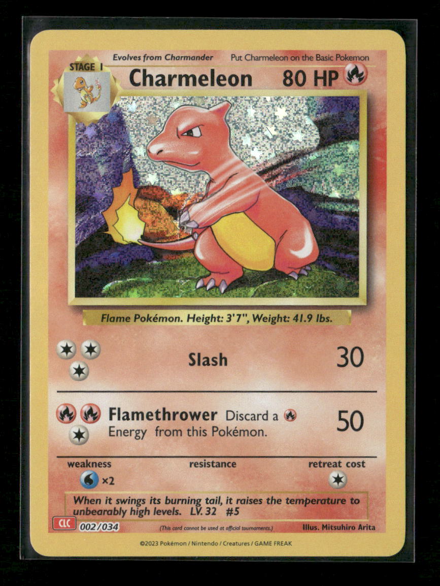 Charmeleon Classic Collection Trading Card Game Classic 002/034 NM