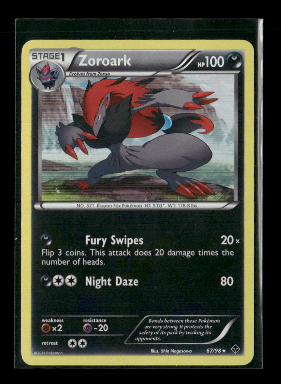 Zoroark Holo Rare Emerging Powers 67/98 LP