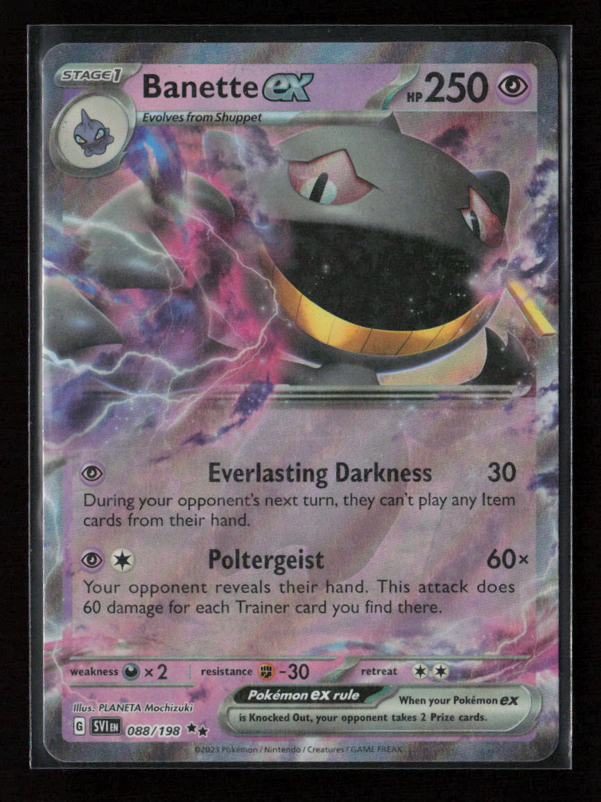 Banette ex Double Rare SV01: Scarlet & Violet Base Set 088/198 NM