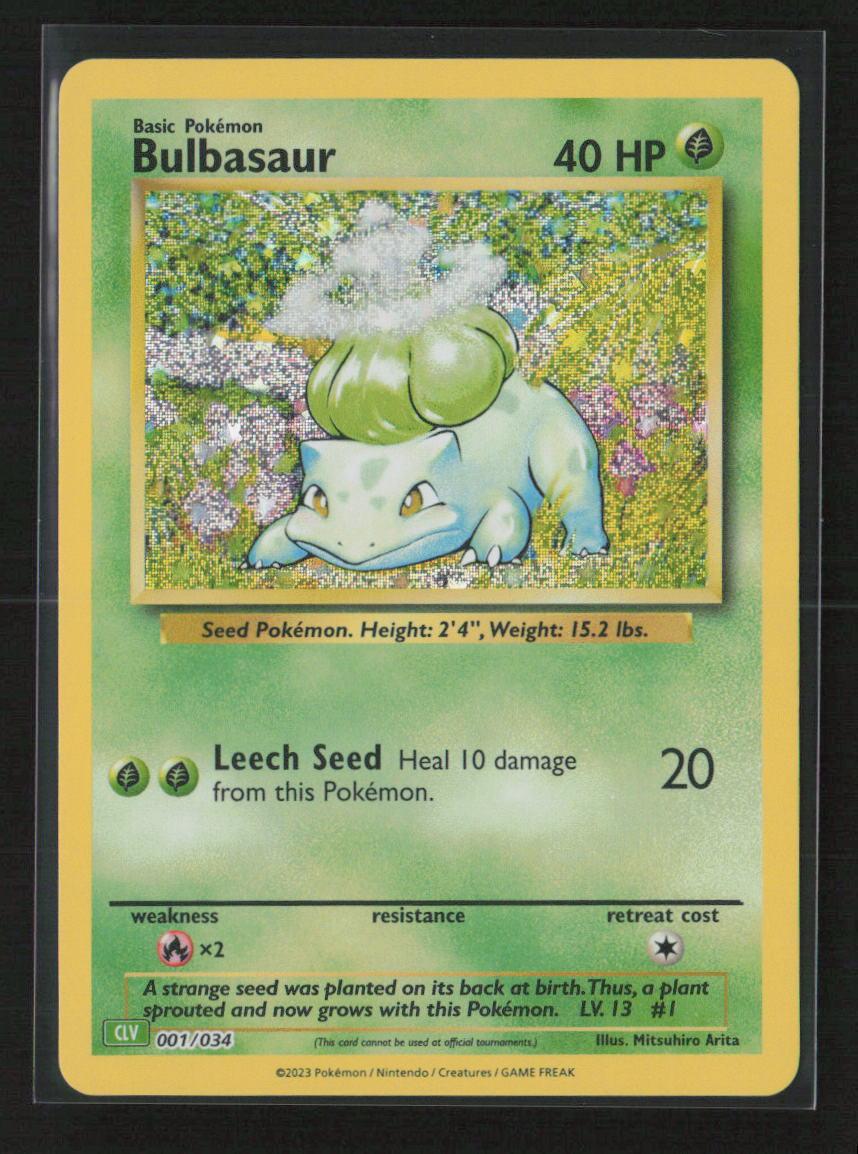 Bulbasaur Classic Collection Trading Card Game Classic 001/034 NM